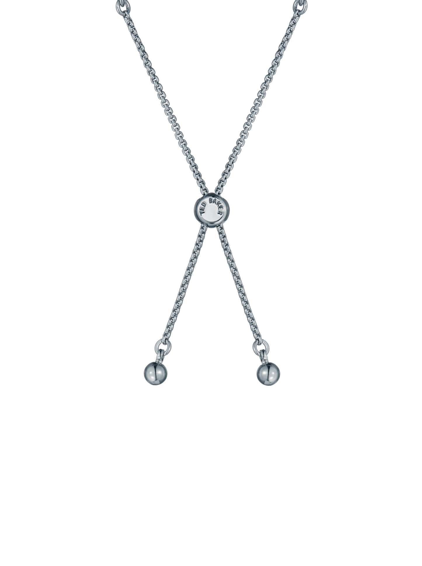 Women's Isabela Silver Crystal Baguette Adjustable Bracelet