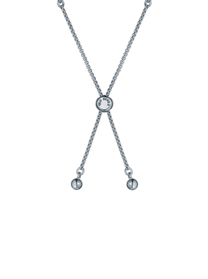 Women's Isabela Silver Crystal Baguette Adjustable Bracelet