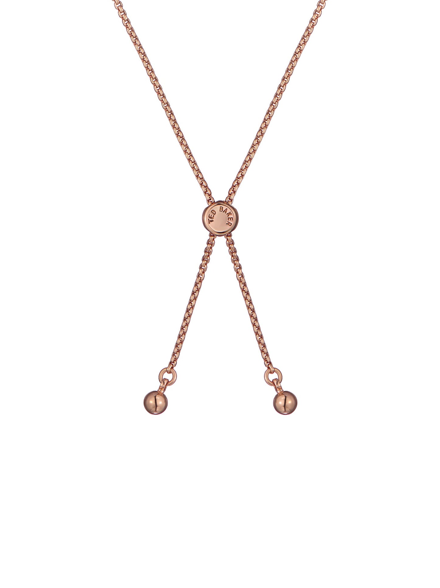 Women's Amorita Rosegold Crystal Halo Heart Adjustable Bracelet
