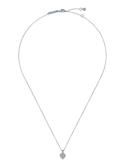 Women's Adorina Silver Crystal Sweetheart Pendant Necklace