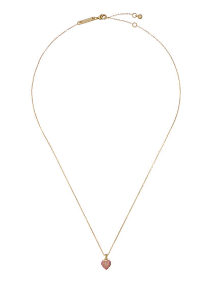 Women's Adorina Lt-Pink Crystal Sweetheart Pendant Necklace