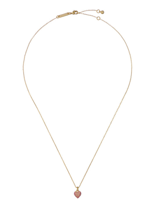 Women's Adorina Lt-Pink Crystal Sweetheart Pendant Necklace