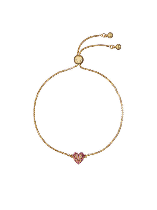Women's Adoria Lt-Pink Crystal Sweetheart Adjustable Bracelet