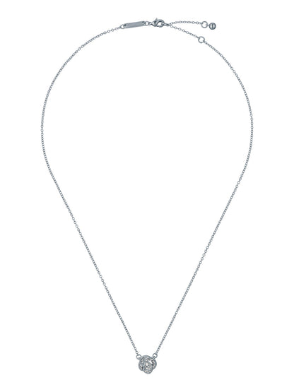 Women's Florita SilverCrystal Flower Pendant Necklace