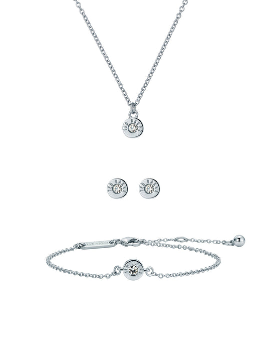 Women's Minnella Silver Mini Sparkle Dot Gift Set