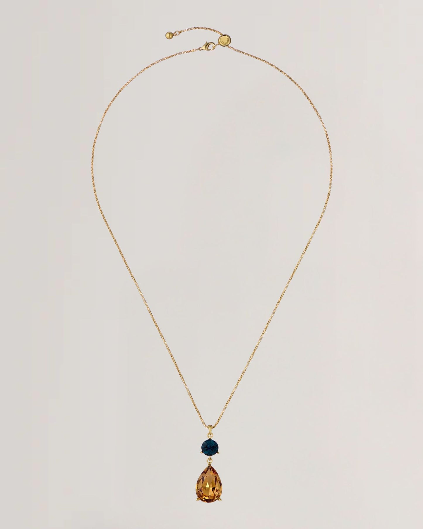 Women's TEARSA: Crystal Teardrop Pendant Necklace
