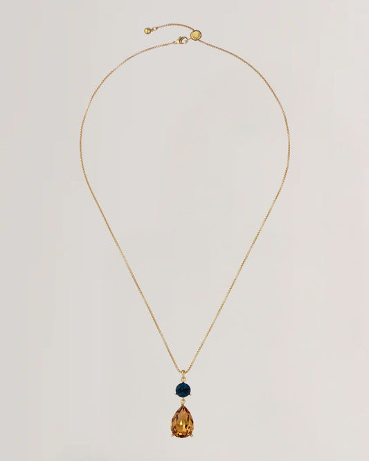 Women's TEARSA: Crystal Teardrop Pendant Necklace