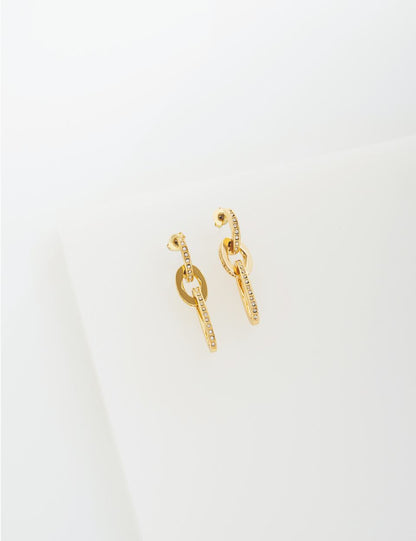 Women's SHIRINA: Crystal Shimmer Drop  Earrings