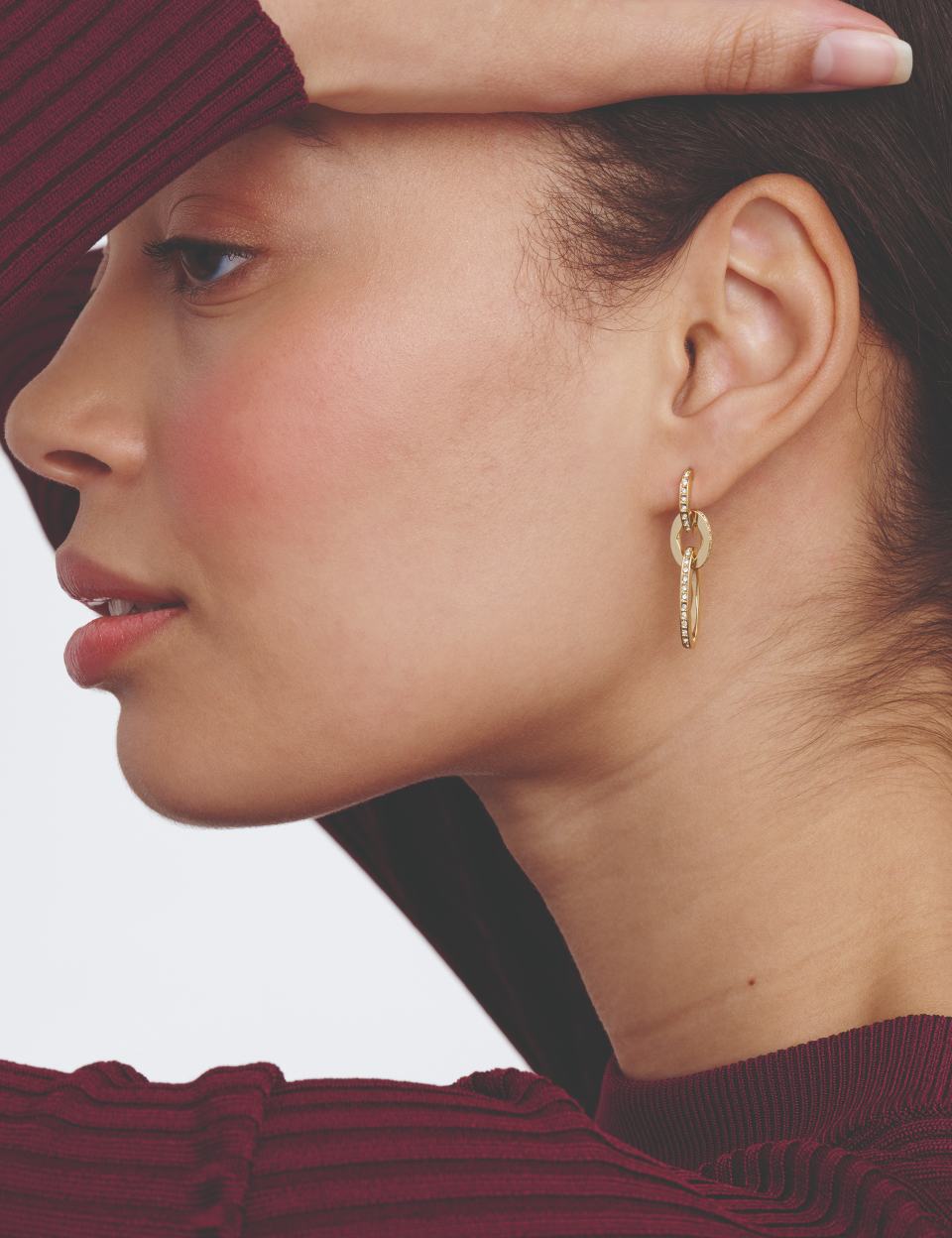 Women's SHIRINA: Crystal Shimmer Drop  Earrings