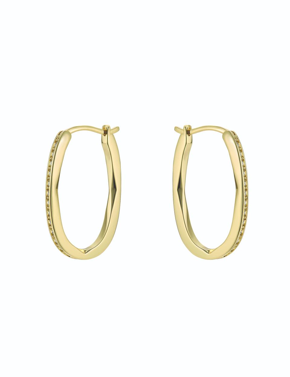Women's SHIVANNA: Crystal Shimmer Hoop Earrings
