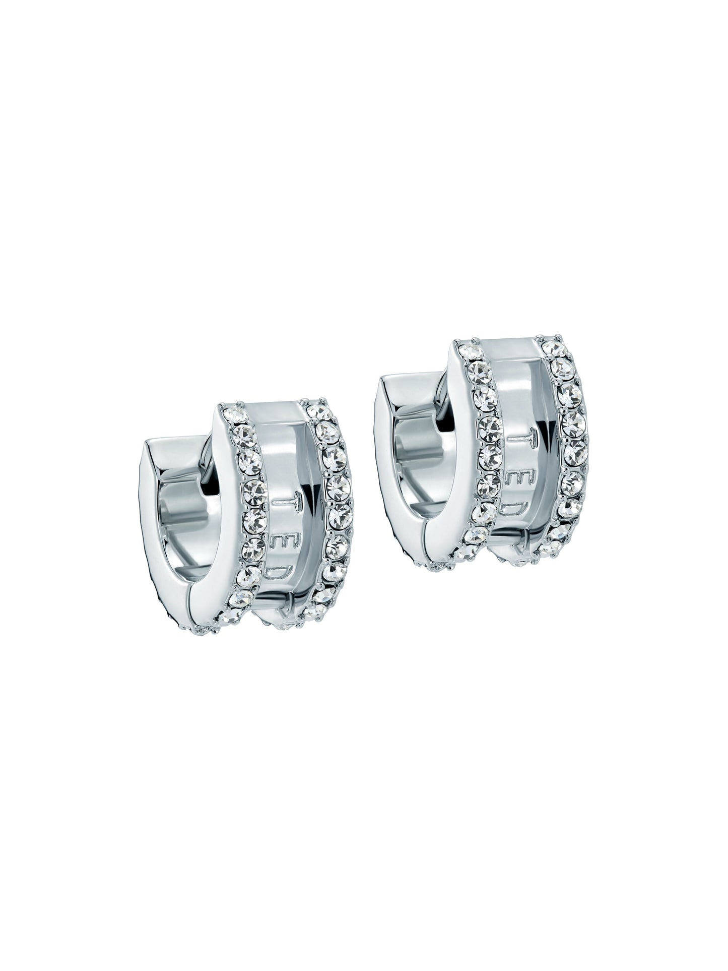 Women's ROSIE: Crystal Roll Huggie Earrings