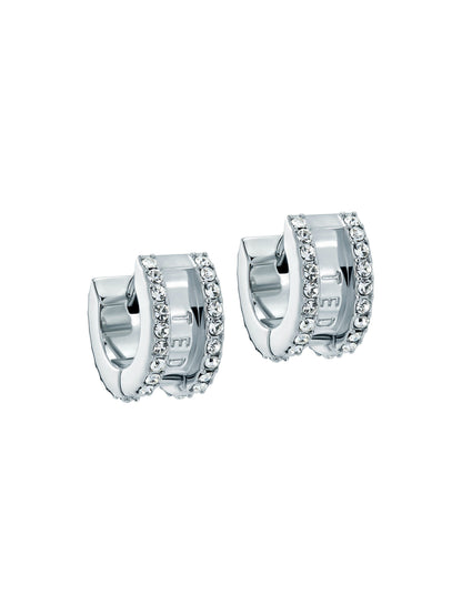 Women's ROSIE: Crystal Roll Huggie Earrings