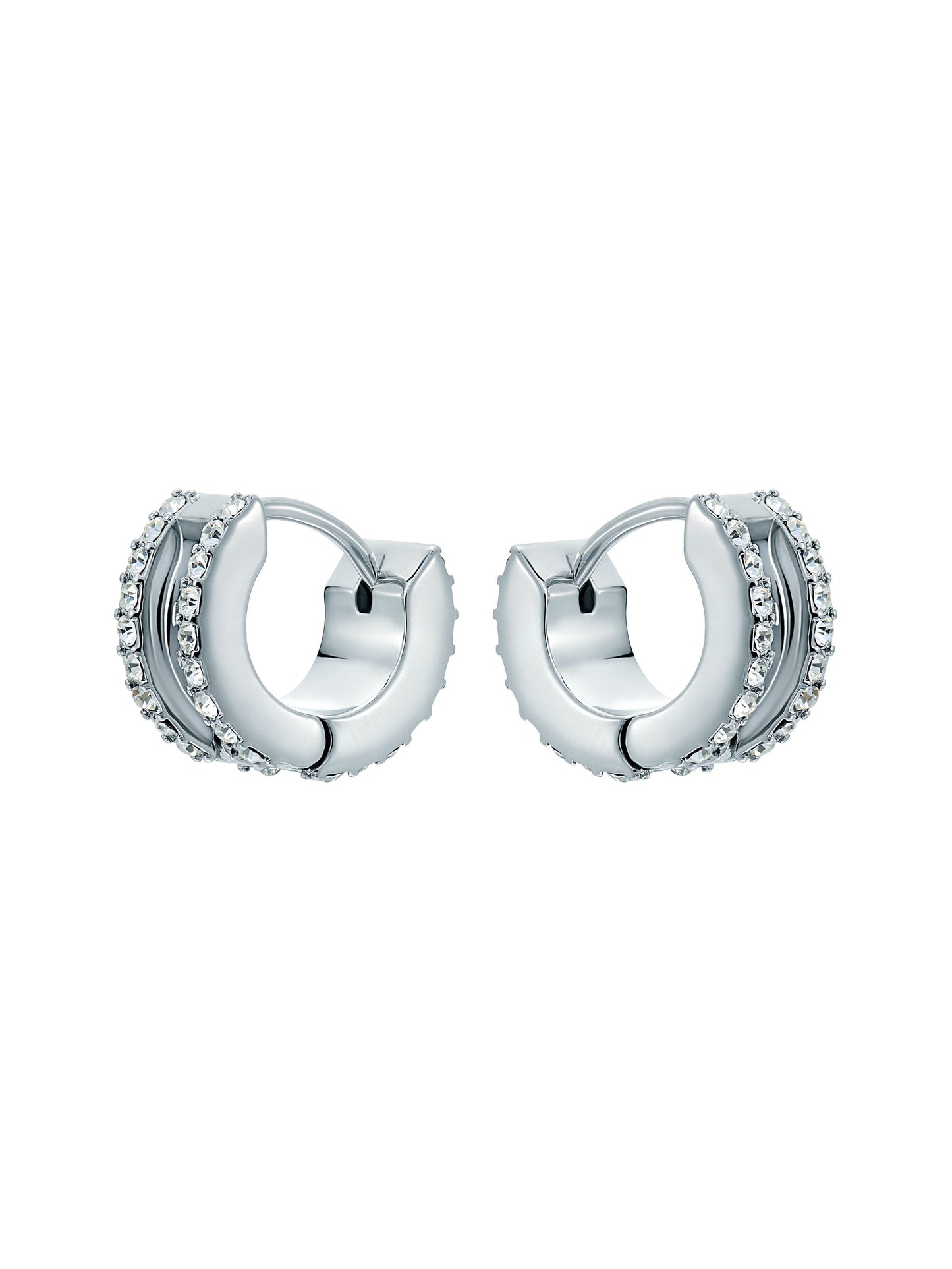 Women's ROSIE: Crystal Roll Huggie Earrings