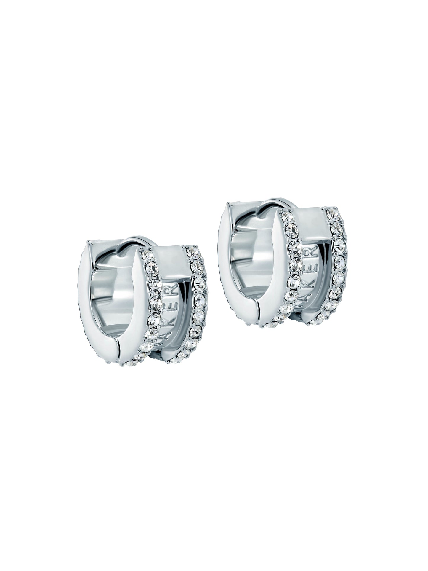 Women's ROSIE: Crystal Roll Huggie Earrings