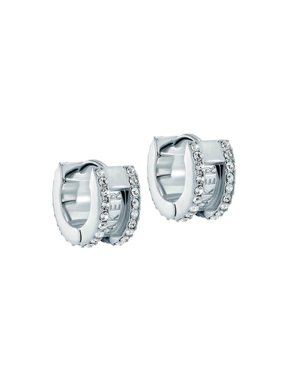Women's ROSIE: Crystal Roll Huggie Earrings