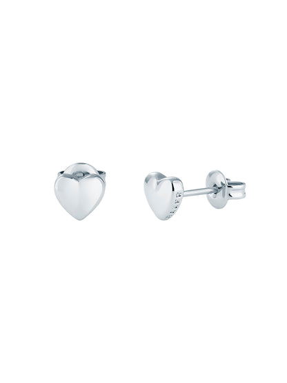 Women's Harly Silver Tiny Heart Stud Earrings