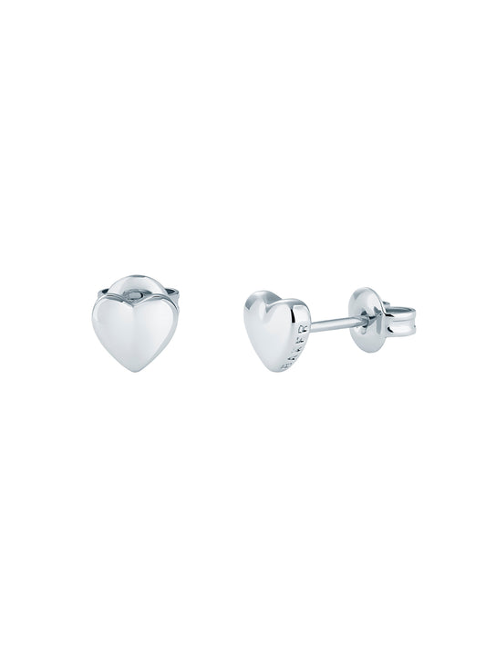 Women's Harly Silver Tiny Heart Stud Earrings