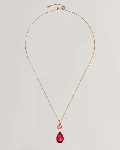 Women's TEARSA: Crystal Teardrop Pendant Necklace