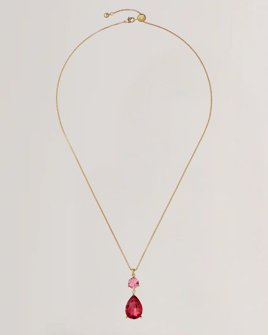 Women's TEARSA: Crystal Teardrop Pendant Necklace