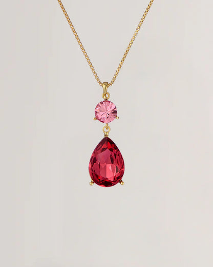Women's TEARSA: Crystal Teardrop Pendant Necklace
