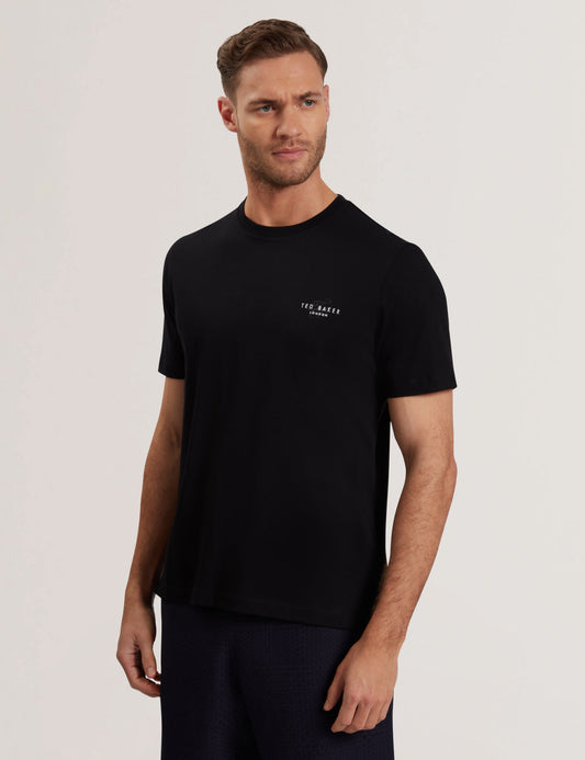 Men's TEBARS-SS Branded Script T Shirt