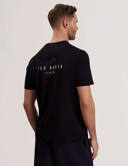 Men's TEBARS-SS Branded Script T Shirt