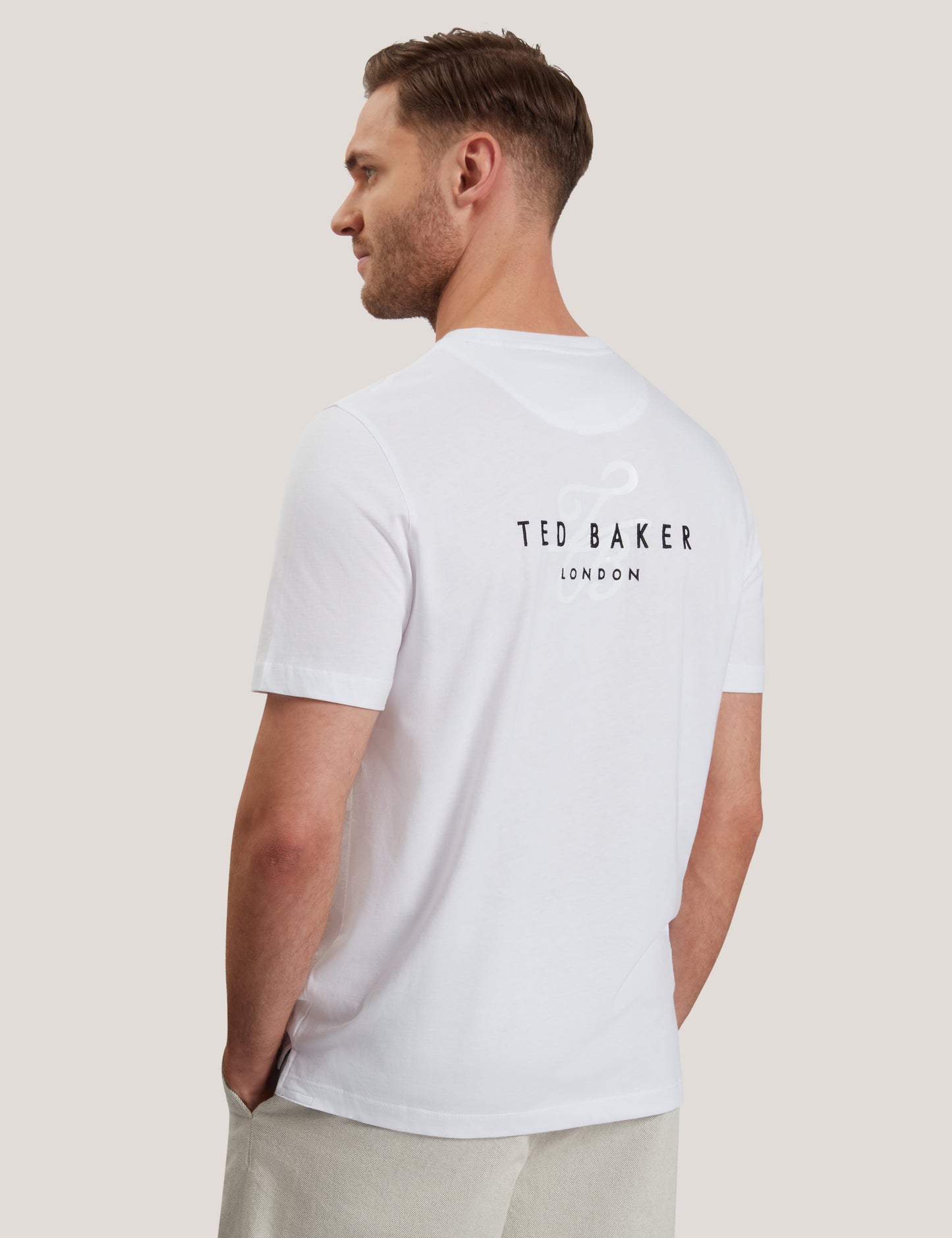 Men's TEBARS-SS Branded Script T-Shirt