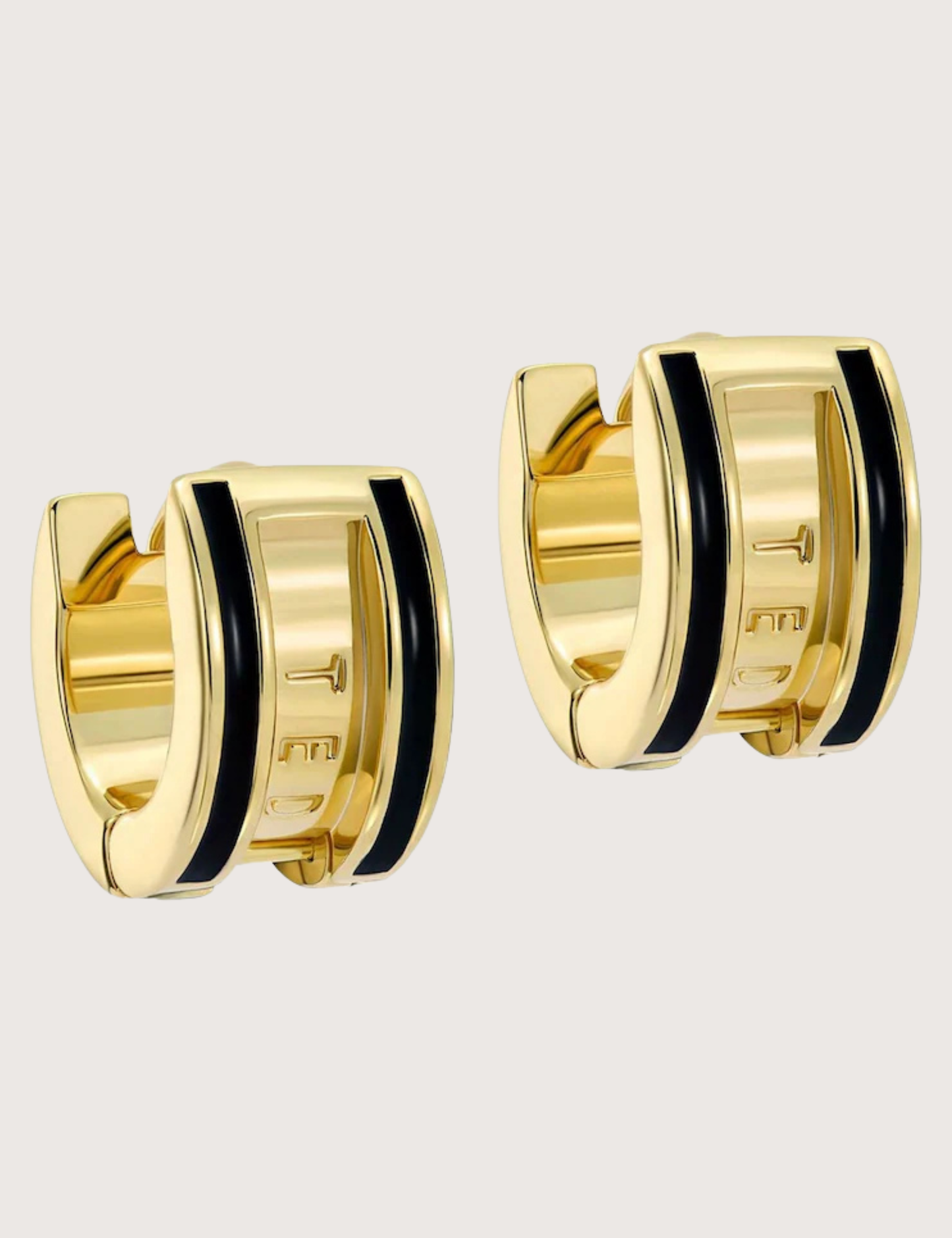 ROLO: Classic Colour Enamel Roll Huggie Earrings