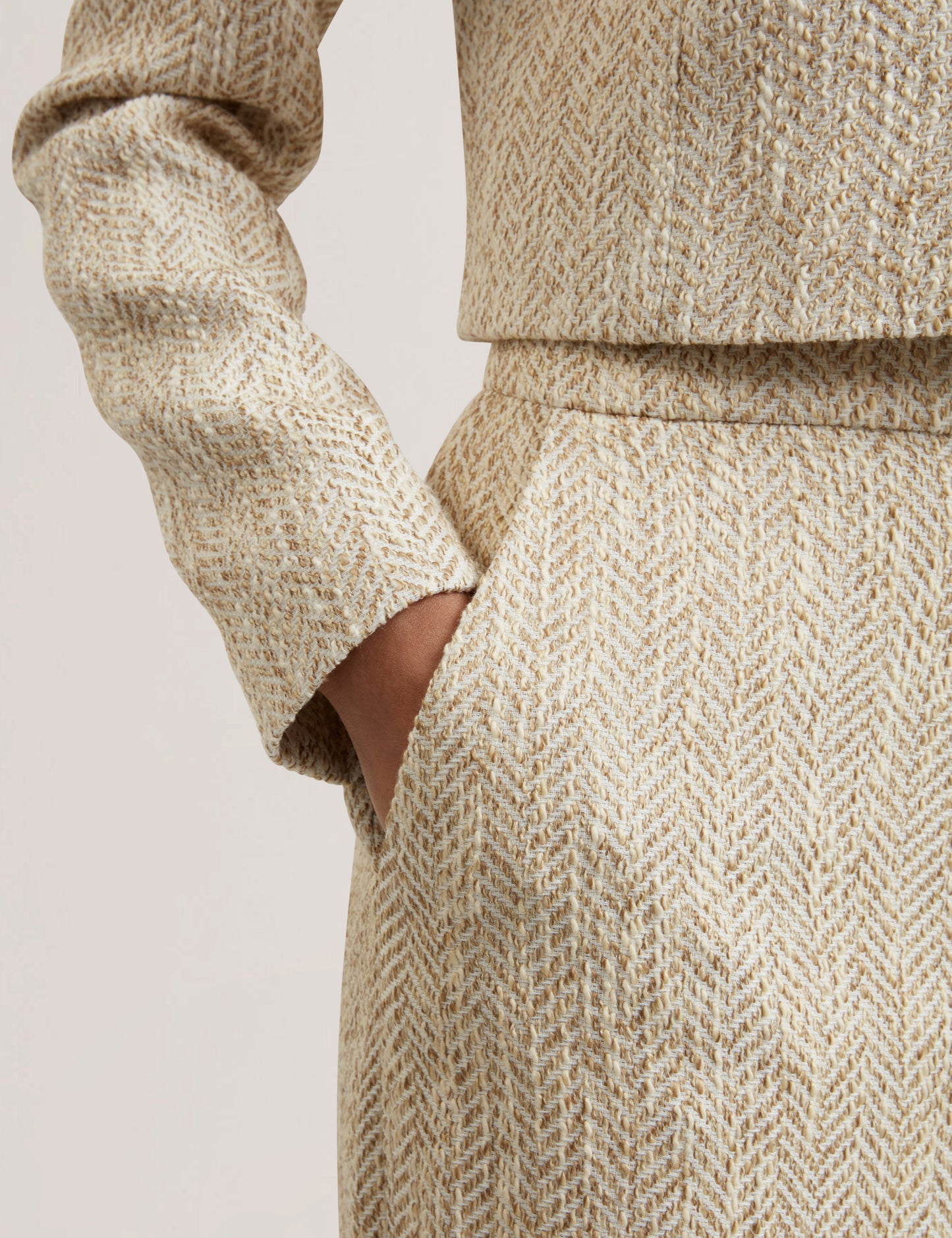 Women's VULPAT-Tailored Boucle Wide Leg Trouser