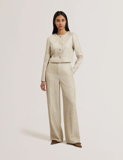 Women's VULPA-Tailored Boucle Fitted Cropped