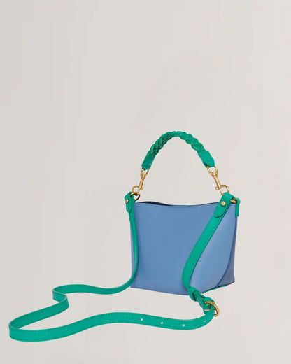 Women's WYNOLA-Woven Handle Colourblock Small Bag