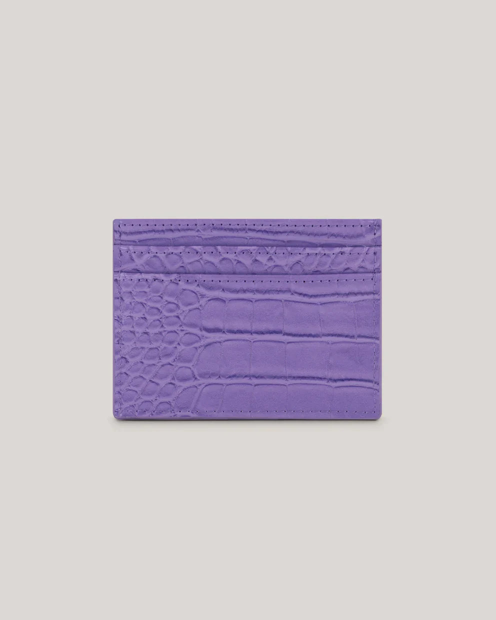 Women's COLY-Croc Effect Card Holder Brt-Purple