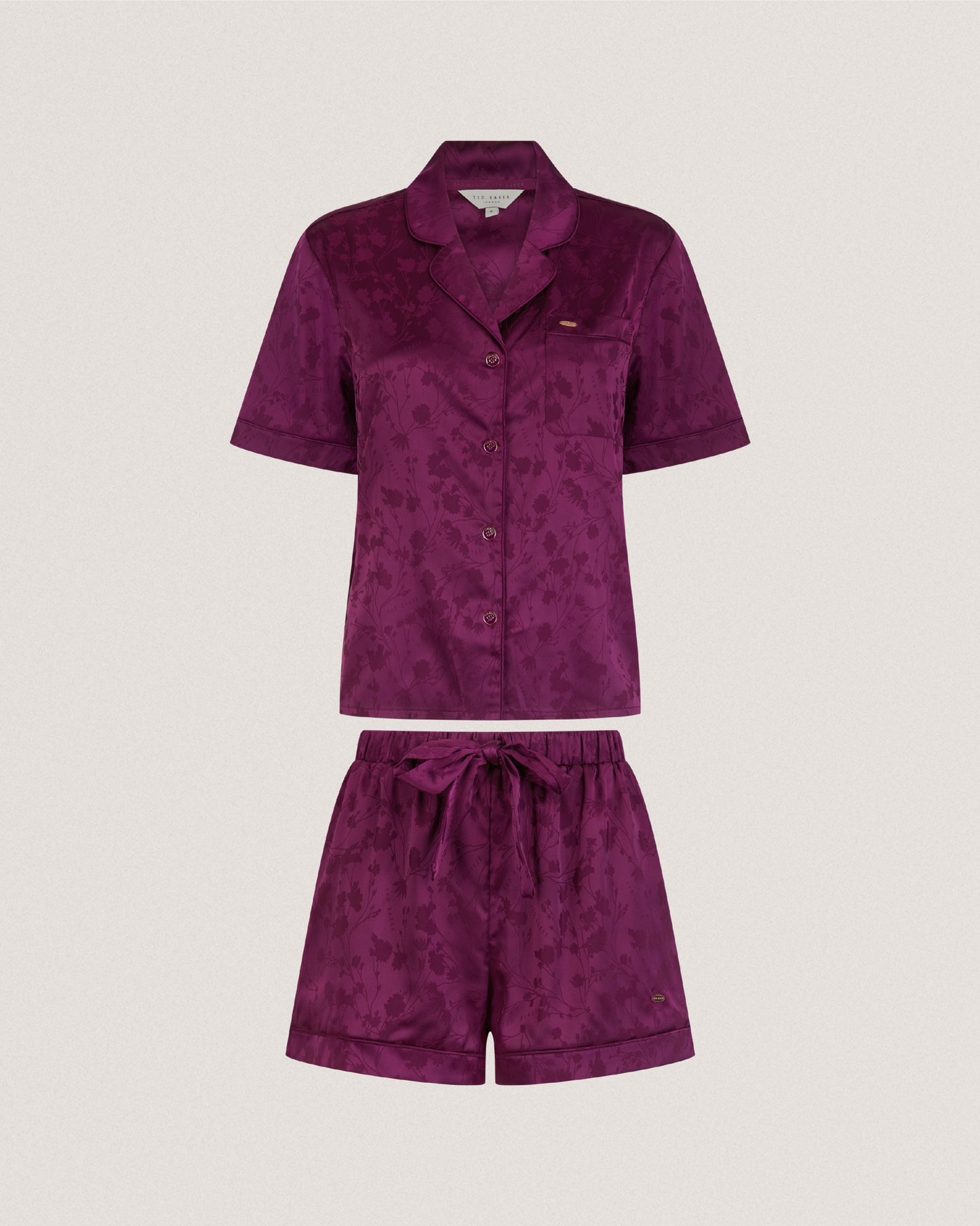 ZARA: Printed Satin Set