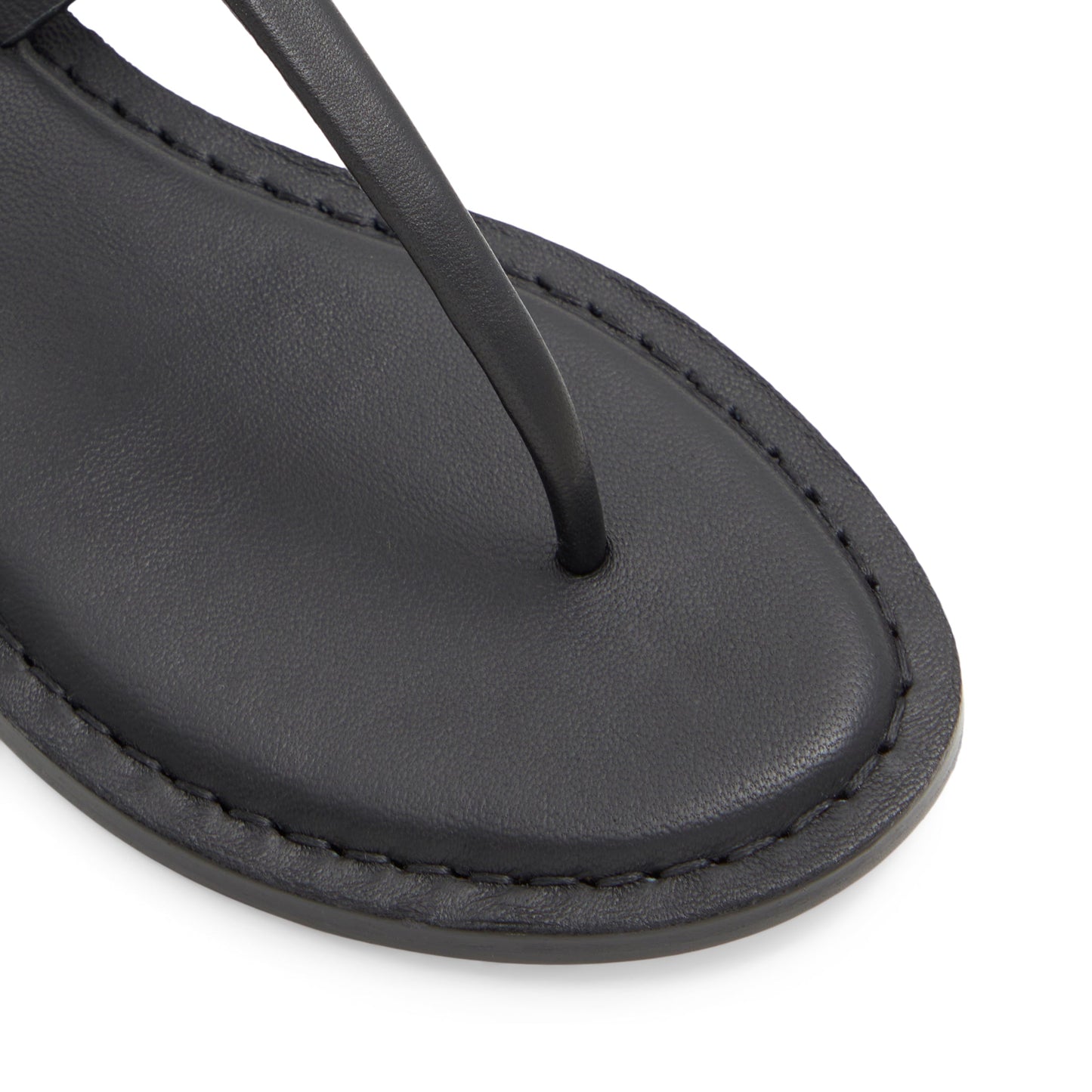 Women's Harpurr-Flat T-Strap Sandal & Signat Coin Black