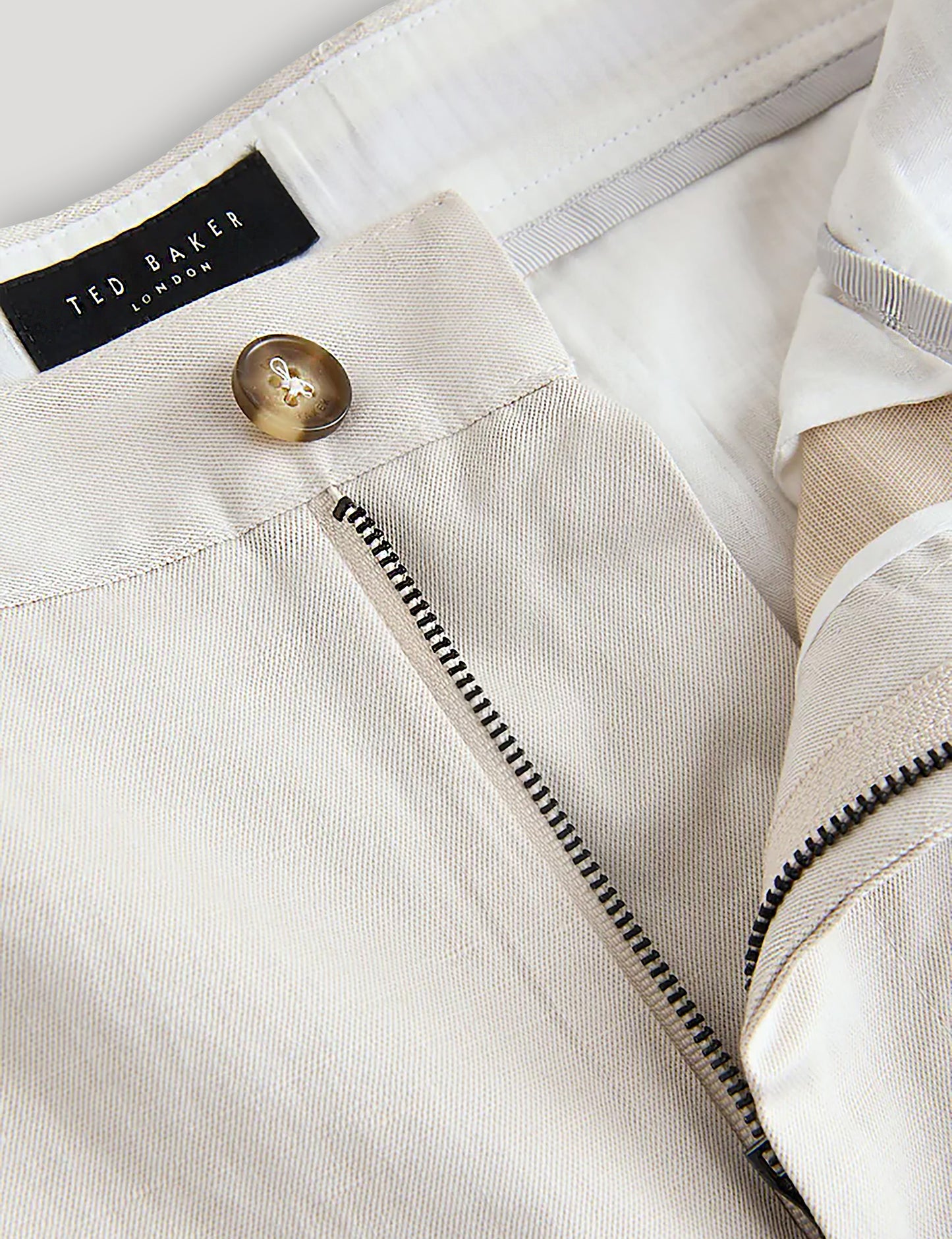 Men's MURLEY-Cotton Linen Pleated Short Ecru