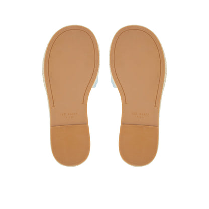 Women's Portiya-Flat Espadrille Sandal With Logo Lt-Blue