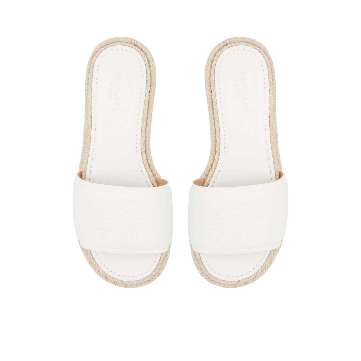 Women's Portiya-Flat Espadrille Sandal With Logo White