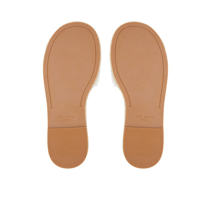 Women's Portiya-Flat Espadrille Sandal With Logo White